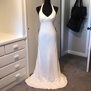 J crew ivory silk wedding dress